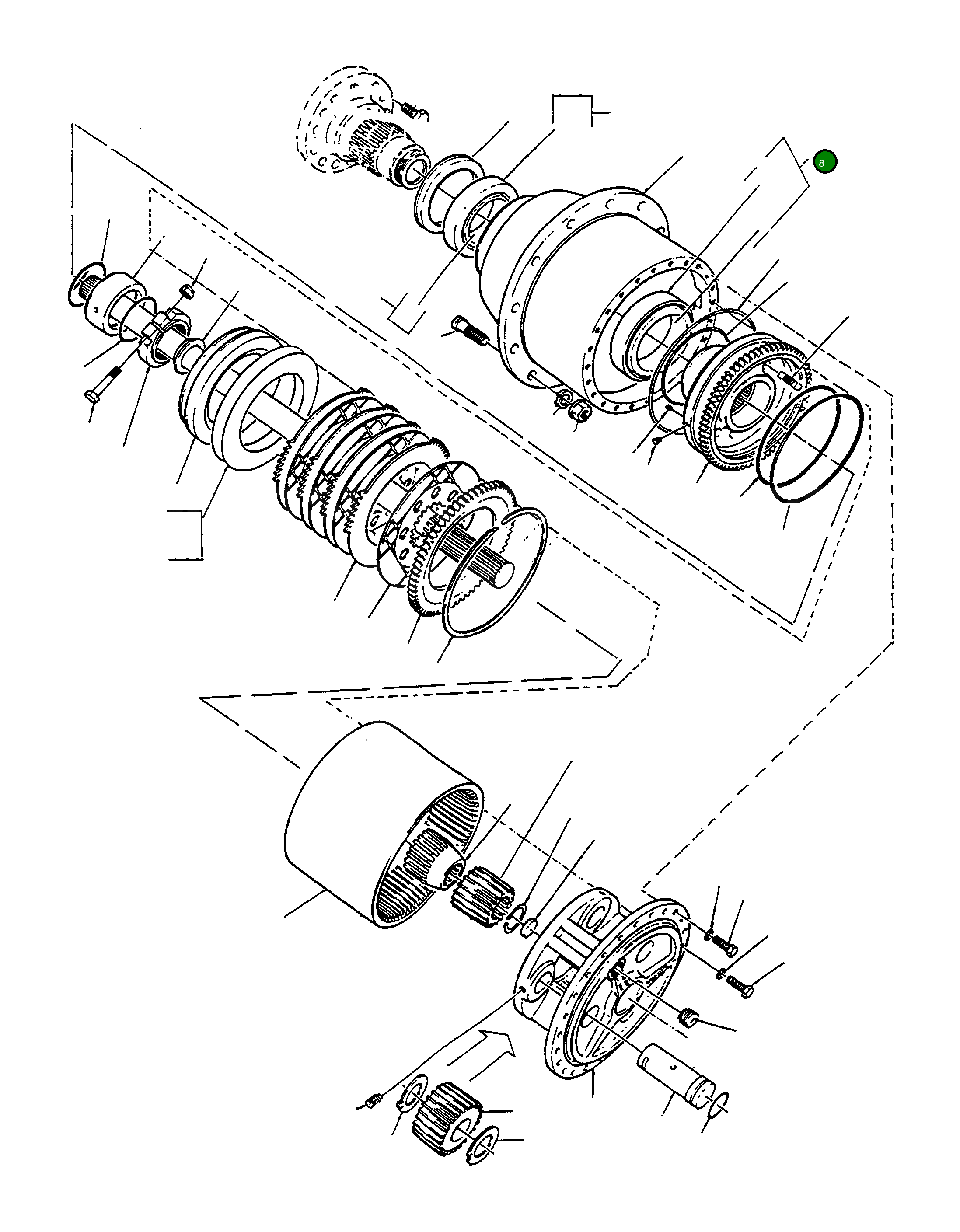 Комплект подшипников 4915056M91 Komatsu