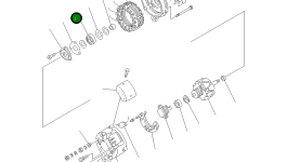 Передний шариковый подшипник KD1-0452-63027 Komatsu