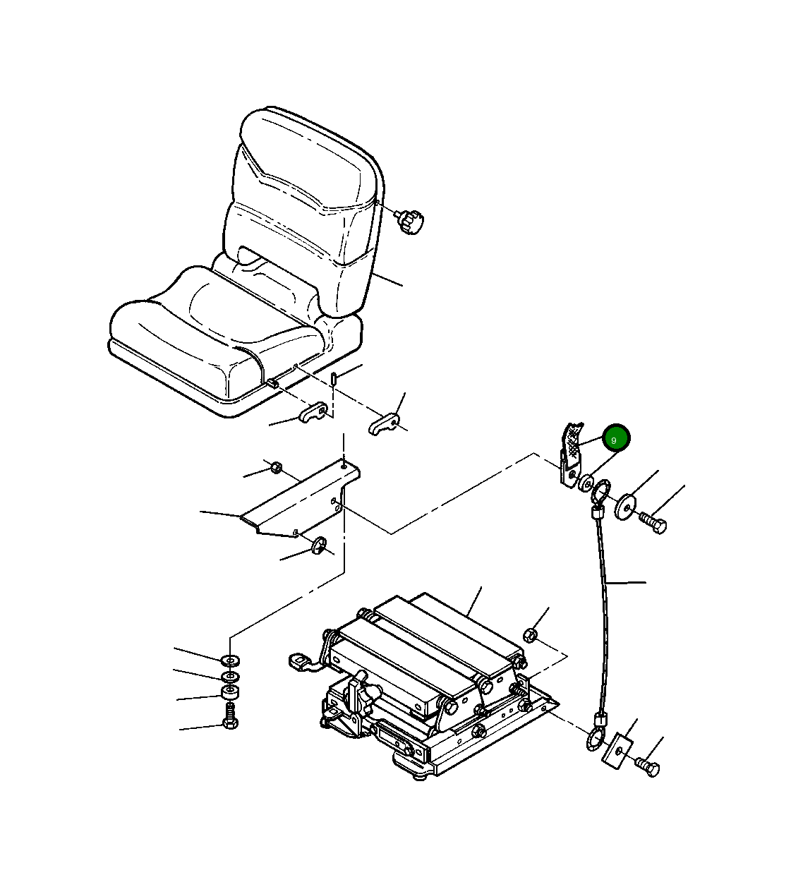 Ремень сиденья 423-57-A1410 Komatsu