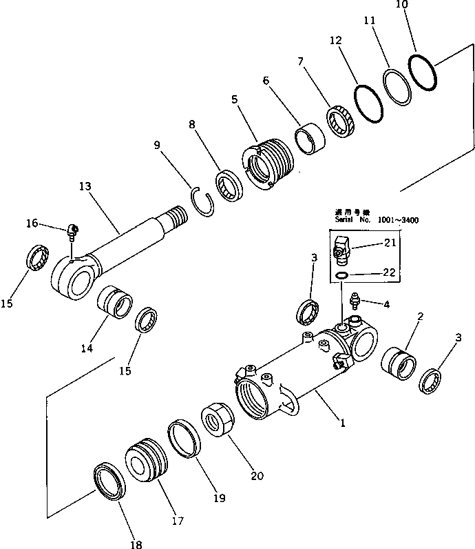 Гидроцилиндр отвала в сборе 20U-63-02050 Komatsu