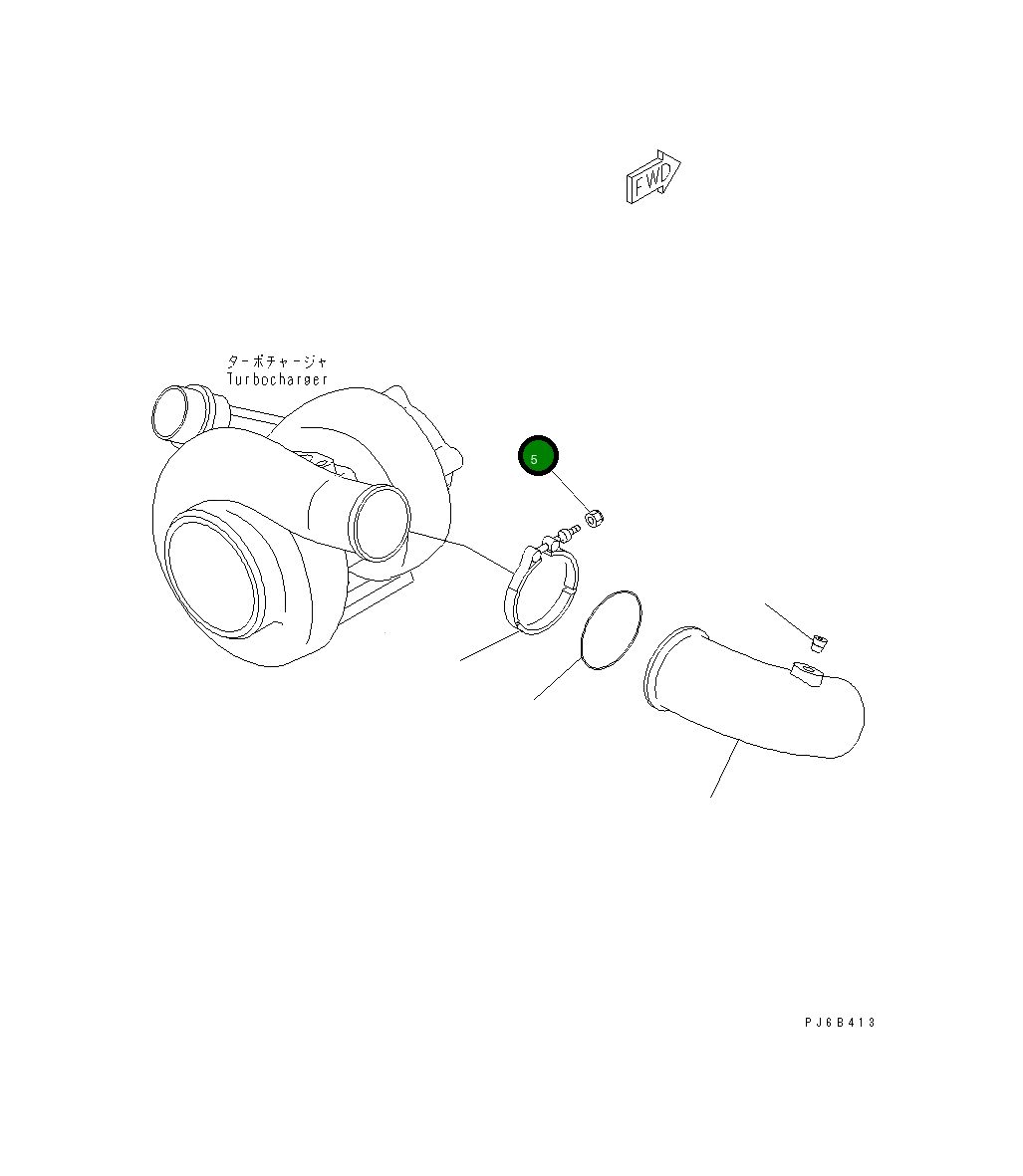 Гайка 6738-11-4390 Komatsu