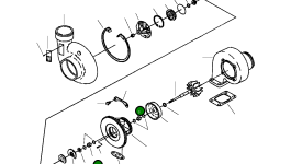 Подшипник турбокомпрессора 6736 81 8370 Komatsu