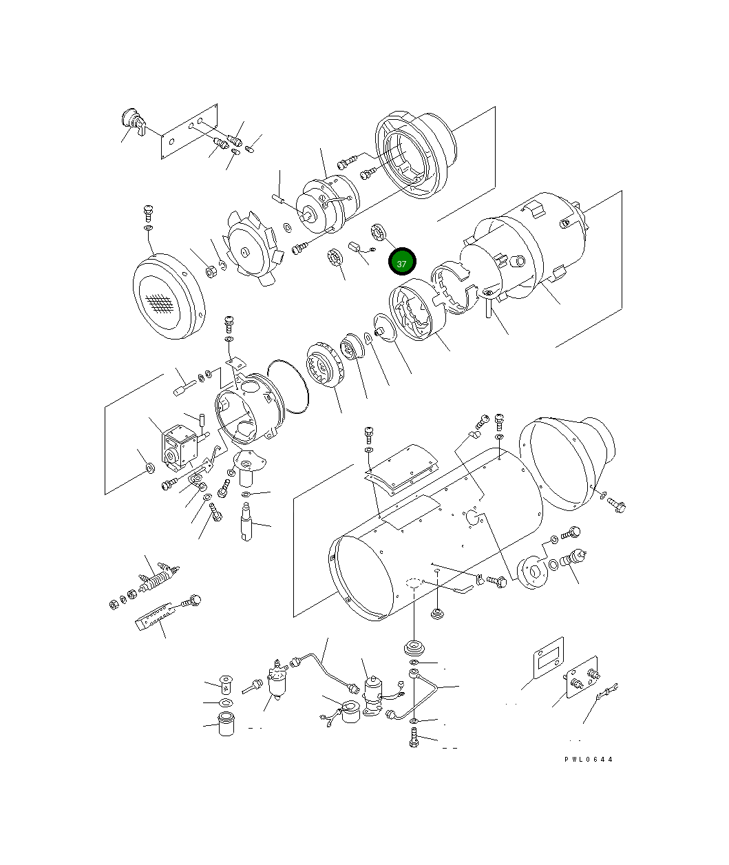 Подшипник электродвигателя MK024013 Komatsu