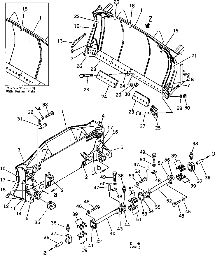 Отвал 195-71-61732 Komatsu