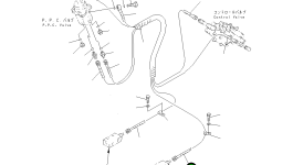 Шланг 1500MM,BLUE-WHITE 13S-62-12320 Komatsu