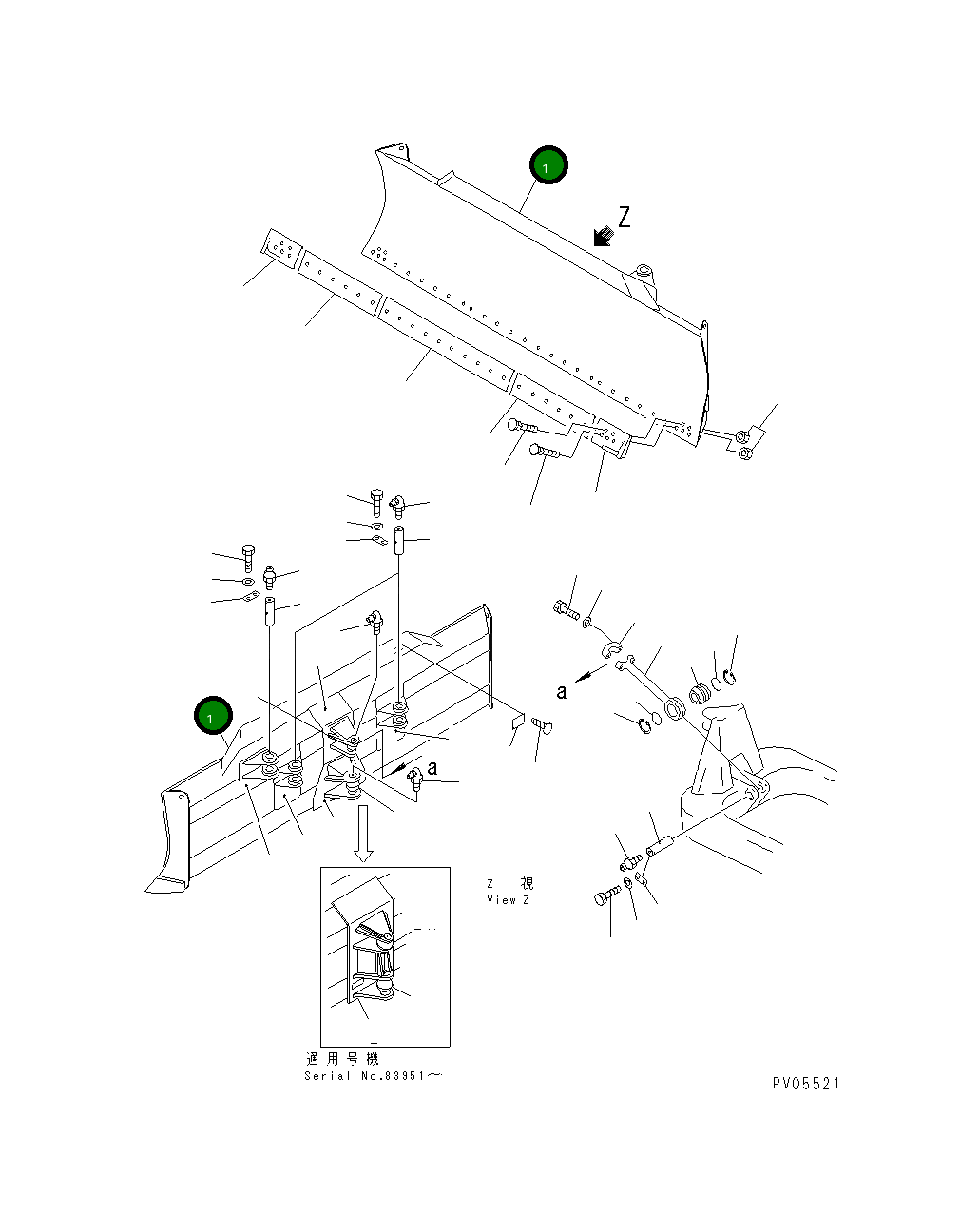 Отвал в сборе 13F-72-31103 Komatsu