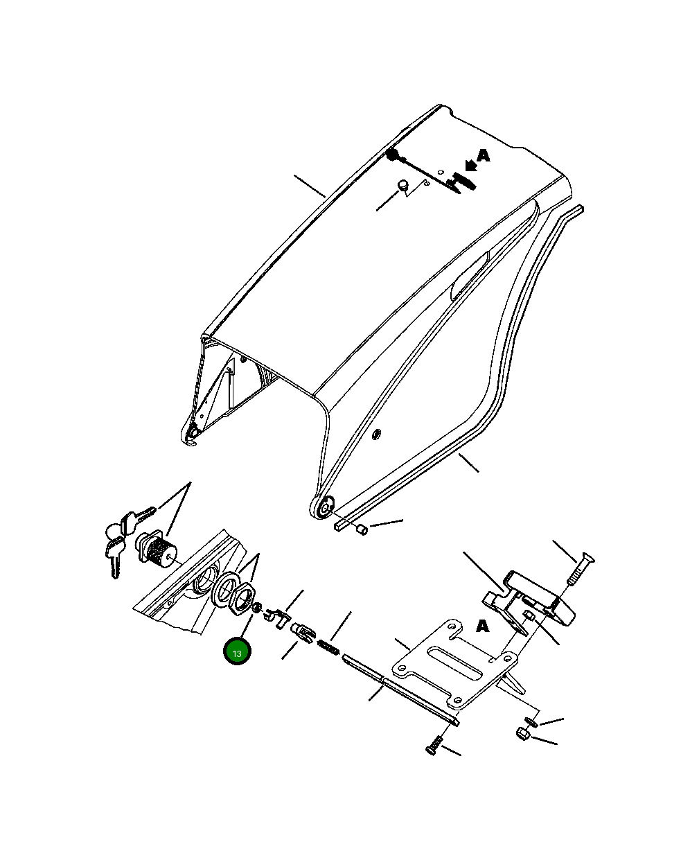Гайка 2938-54-4210 Komatsu