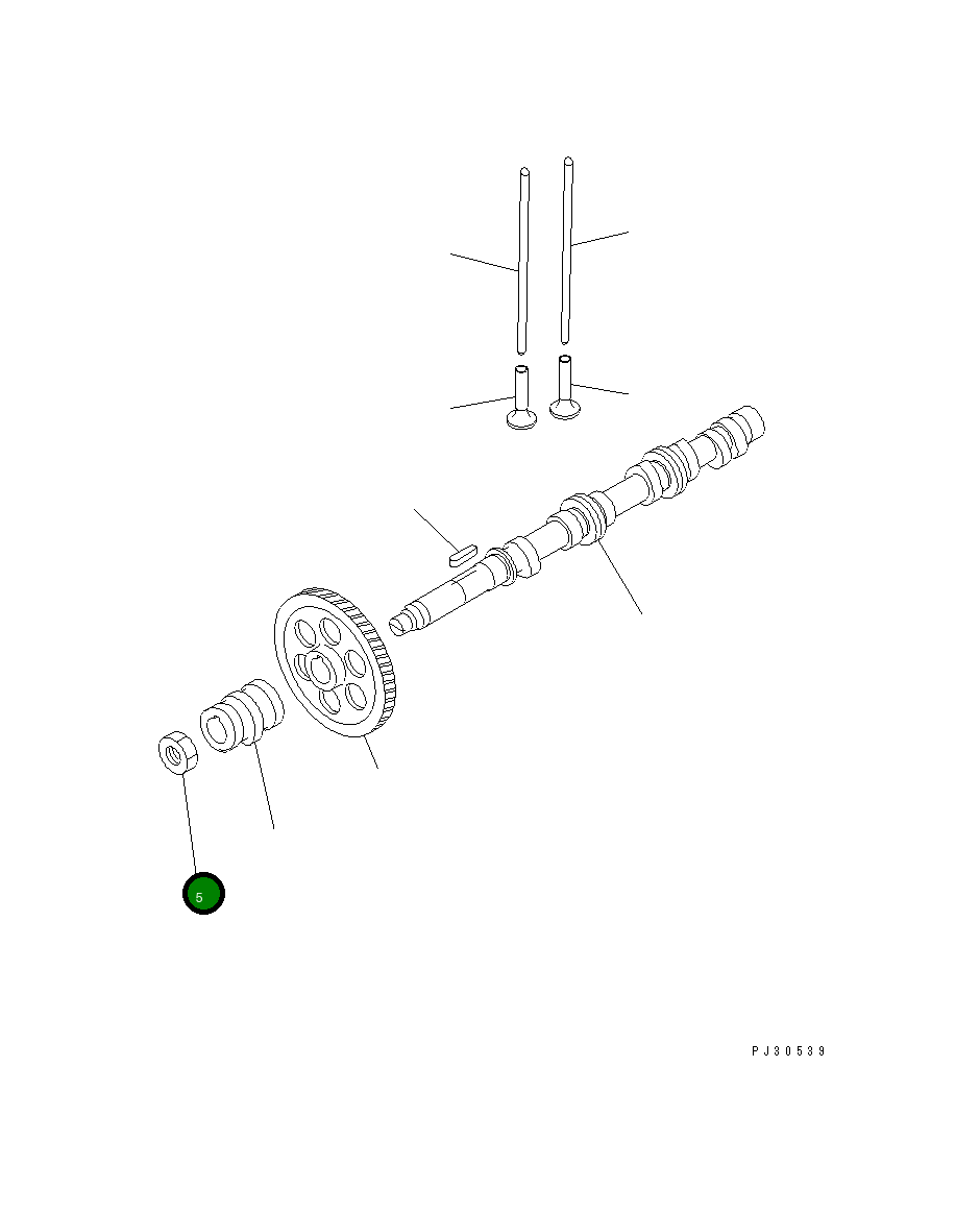 Гайка YM121450-14120 Komatsu