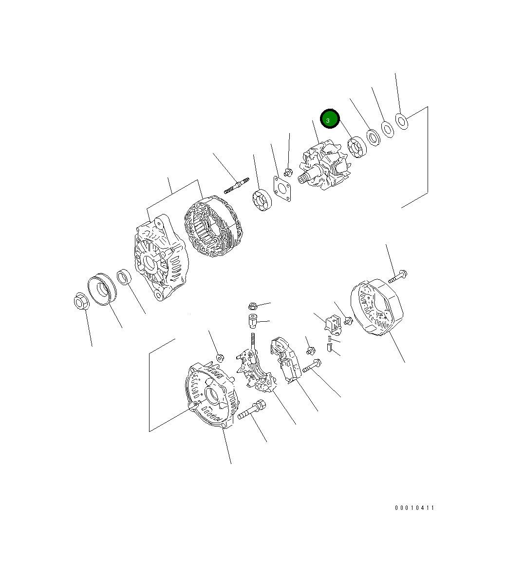 Шариковый подшипник 458-970 Komatsu