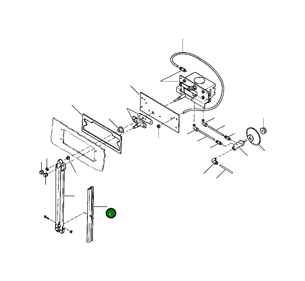 Щётка стеклоочистителя заднего стекла, 14" 1270 559 H1 Komatsu