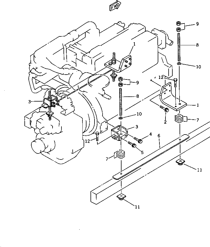 Шпилька 7700-65-1311 Komatsu