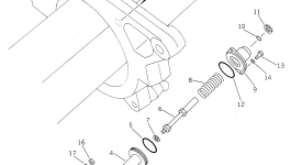 Правый палец фиксатора в сборе 23B-43-00020 Komatsu
