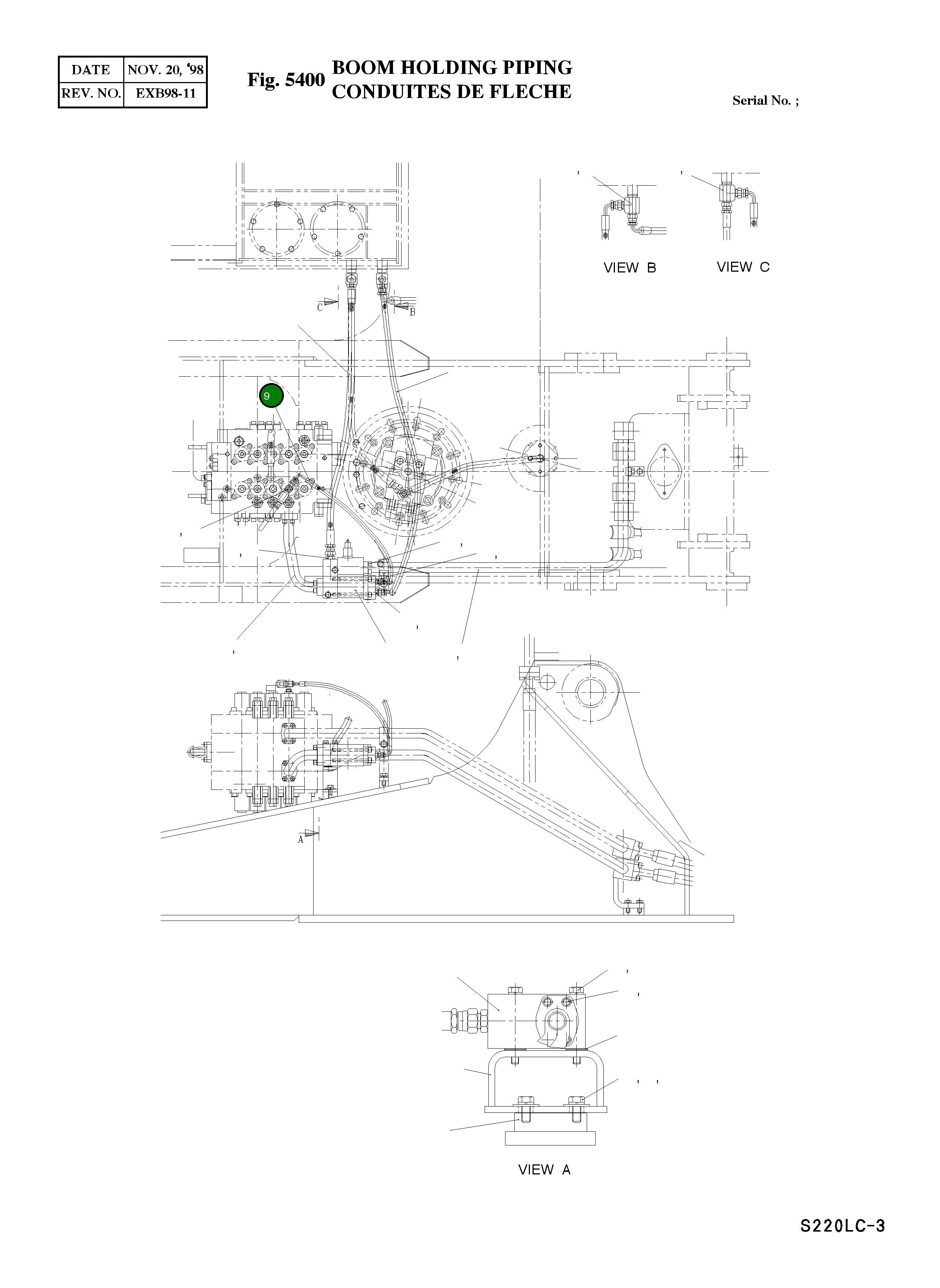 Шланг PF1/4-900L 2184-1061D73 Komatsu
