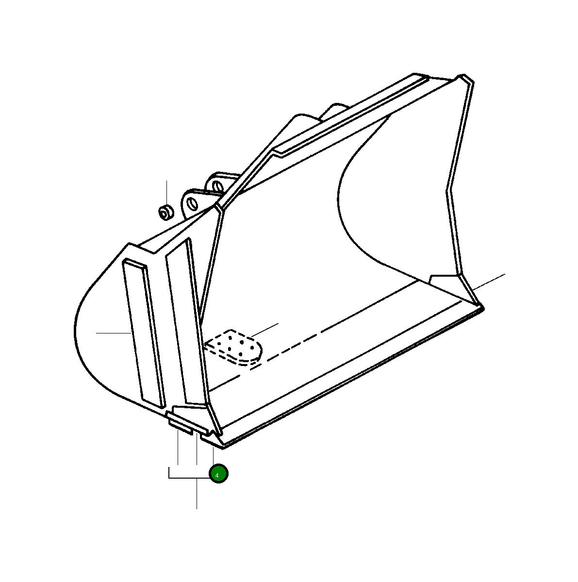 Режущая кромка отвала 1172 244 C1 Komatsu