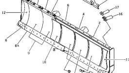 Отвал в сборе (для прямого бульдозера) 144-817-1910 Komatsu