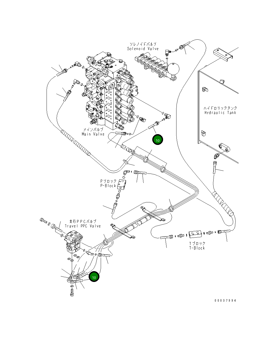 Шланг 3550MM 208-62-KE150 Komatsu