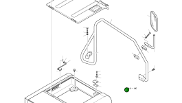 Крышка аккумулятора в сборе 621-01876A Komatsu