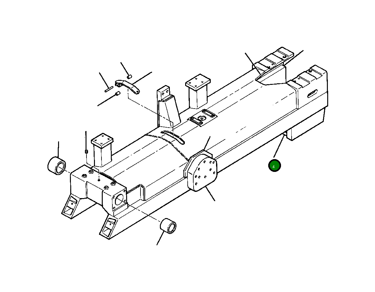 Штанга износа гусеничной цепи 743 123 C1 Komatsu