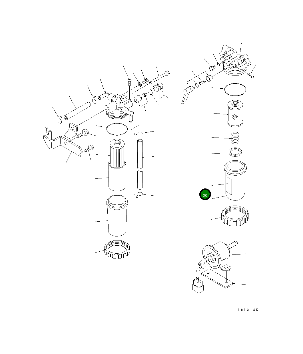 Этикетка KT15831-8746-2 Komatsu