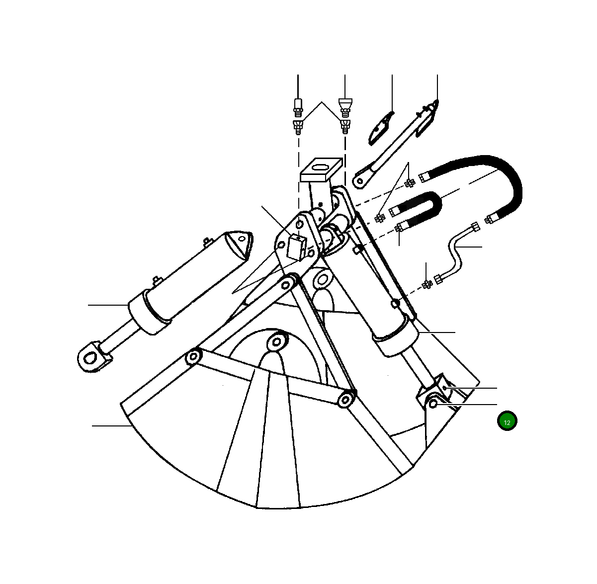 Шпилька 63 664 Komatsu