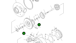 Подшипник турбокомпрессора 6736-81-8370 Komatsu