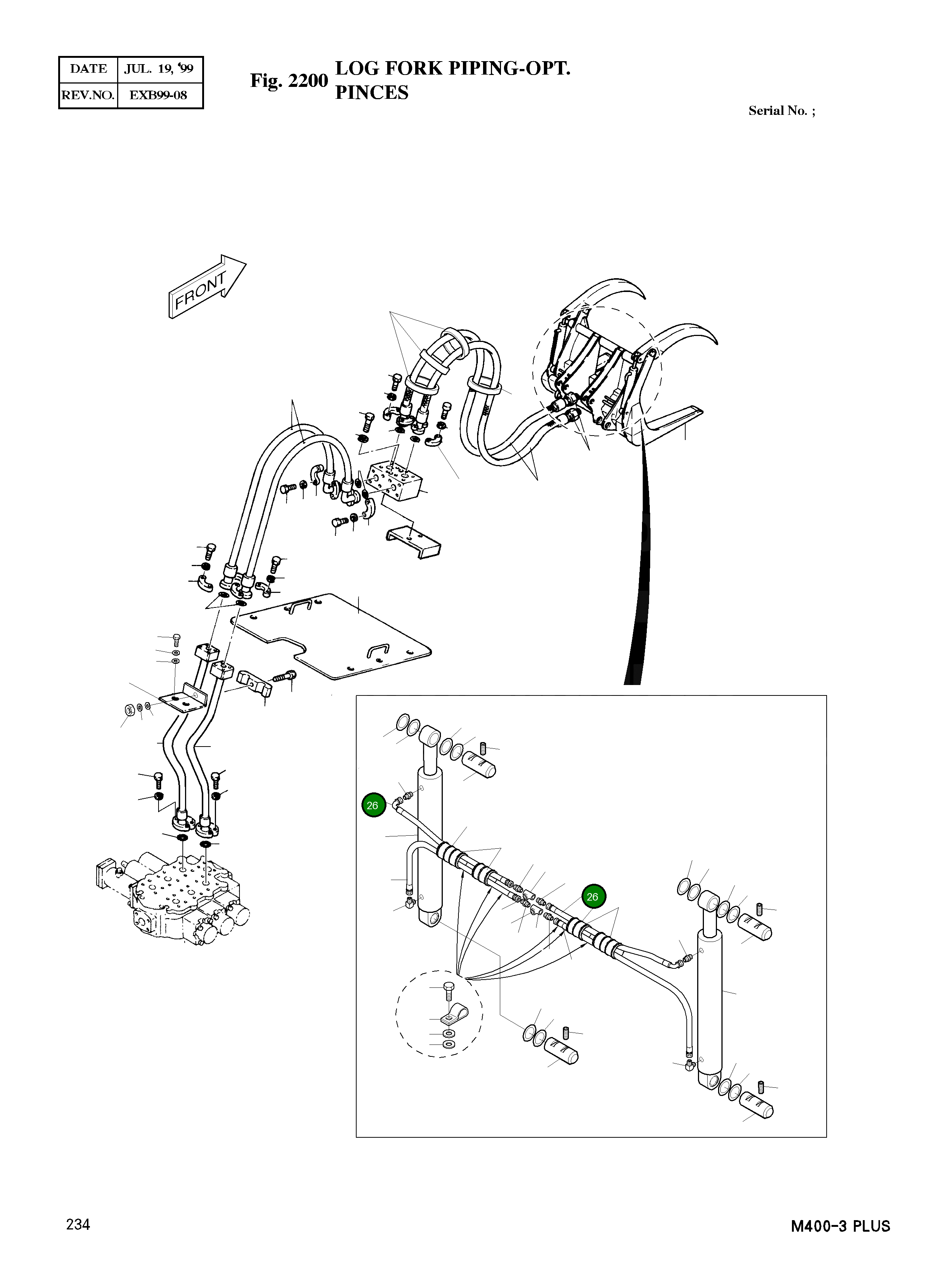 Шланг PF3/4-1300L 2184-1036D150 Komatsu