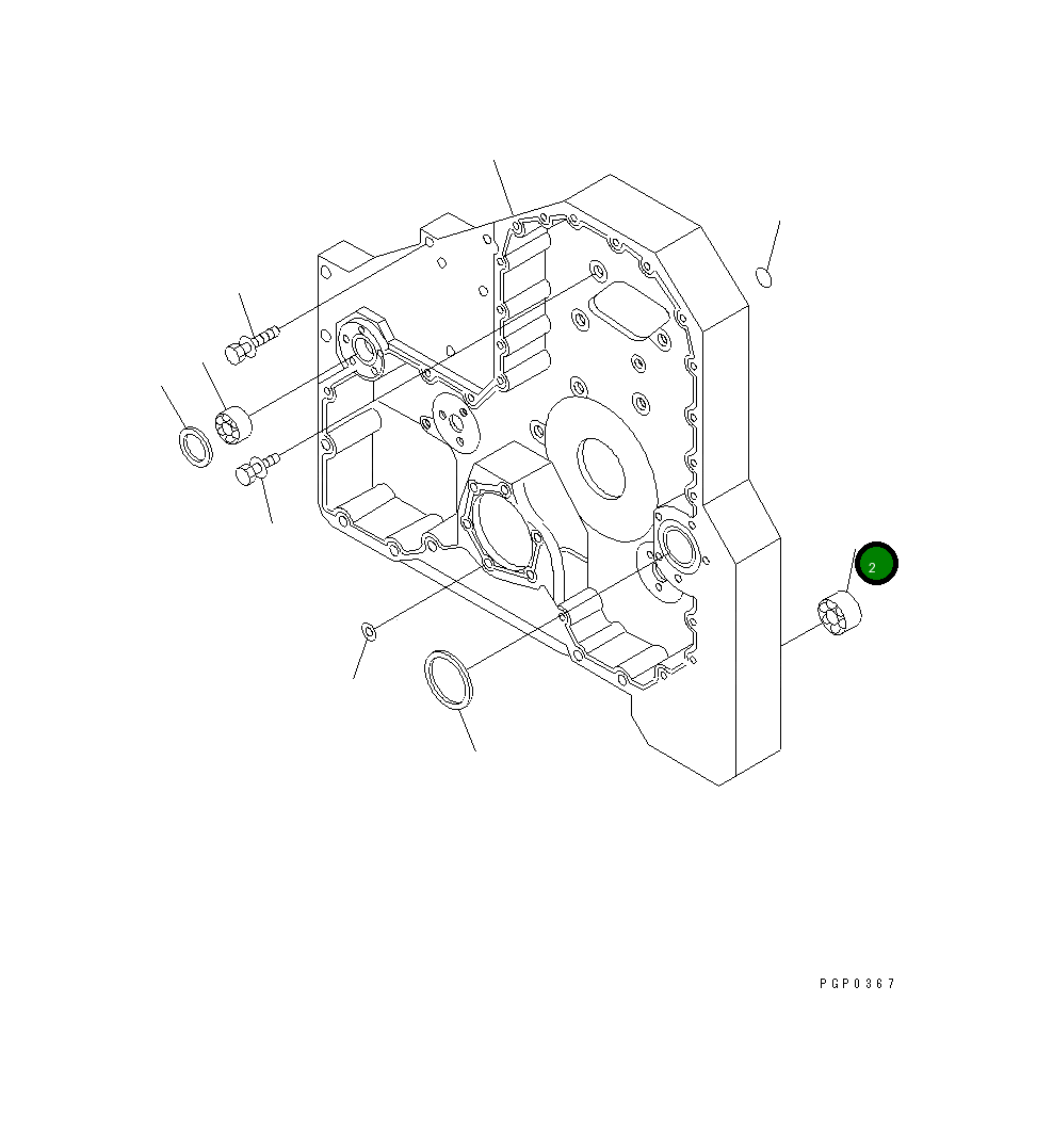 Игольчатый подшипник CU3025354 Komatsu