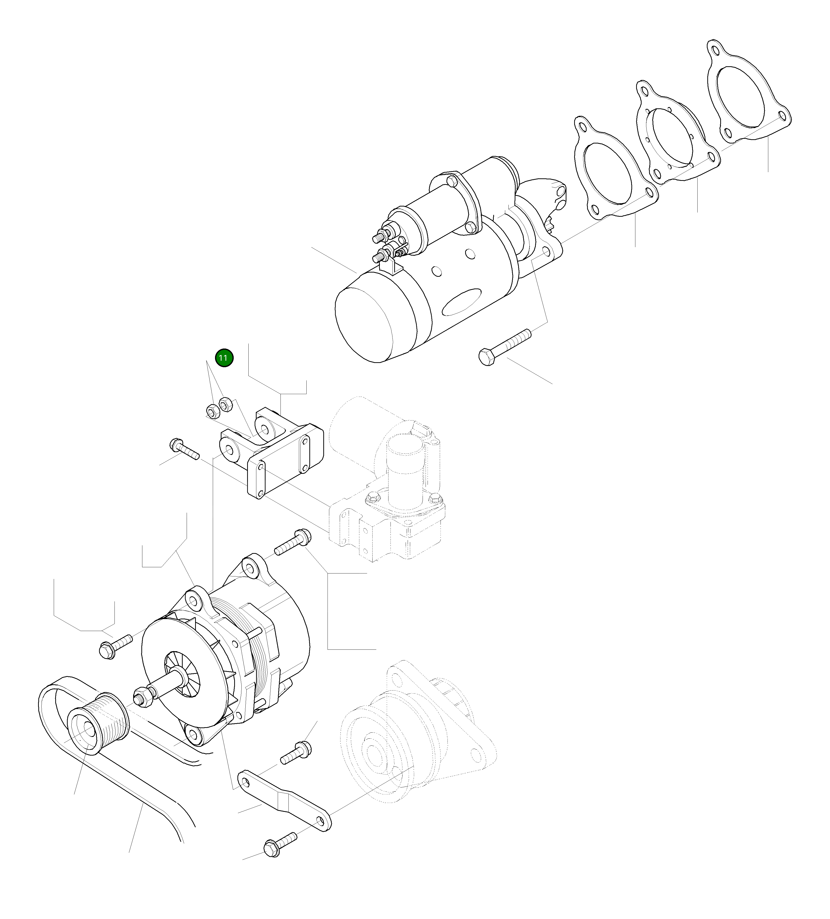 Гайка 6732-81-6120 Komatsu