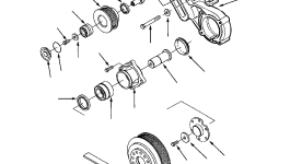 Ремень привода вентилятора 1304 728 H1 Komatsu