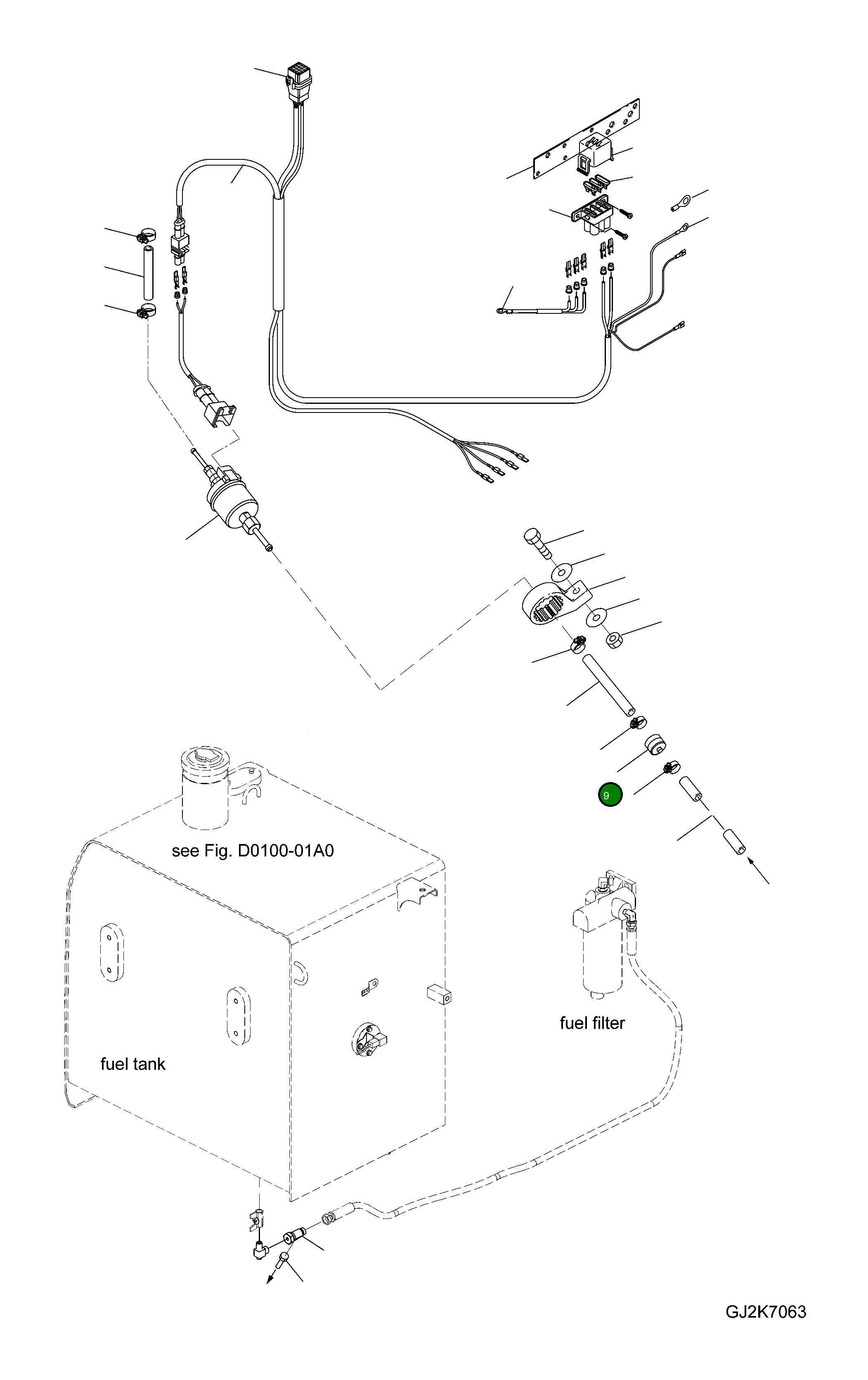 Фильтр топливный 20G-04-H0P08 Komatsu
