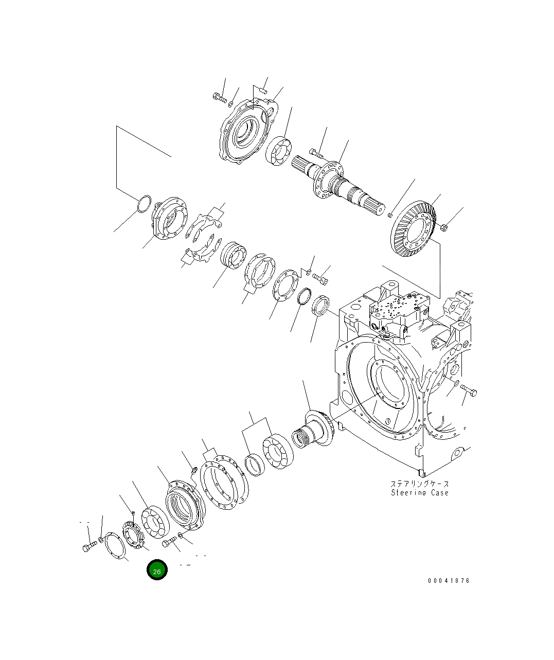 Гайка 17A-22-25210 Komatsu