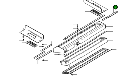 Левая верхняя штанга кабины 1433 850 H1 Komatsu