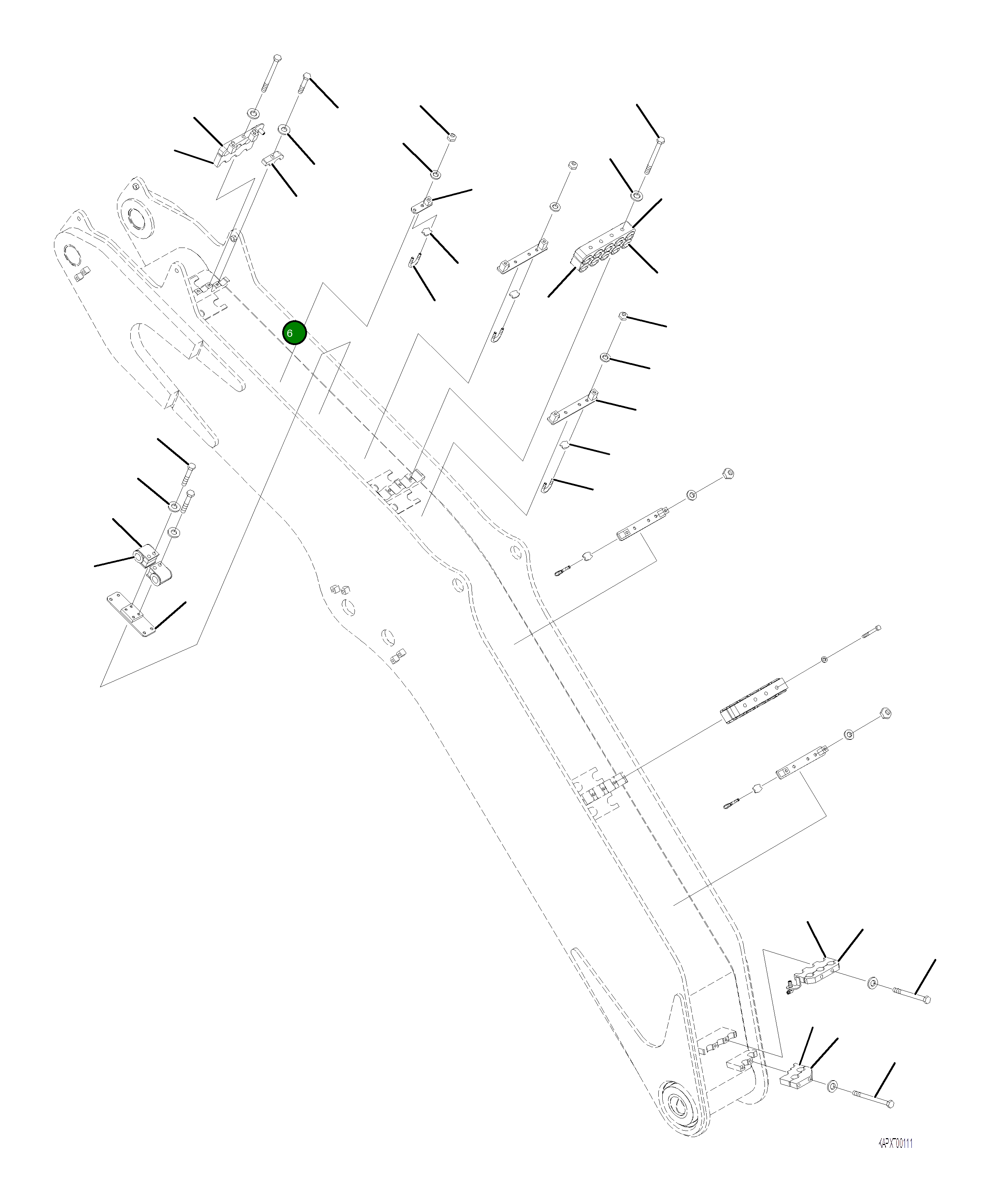 Хомут 4A1-70-21491 Komatsu