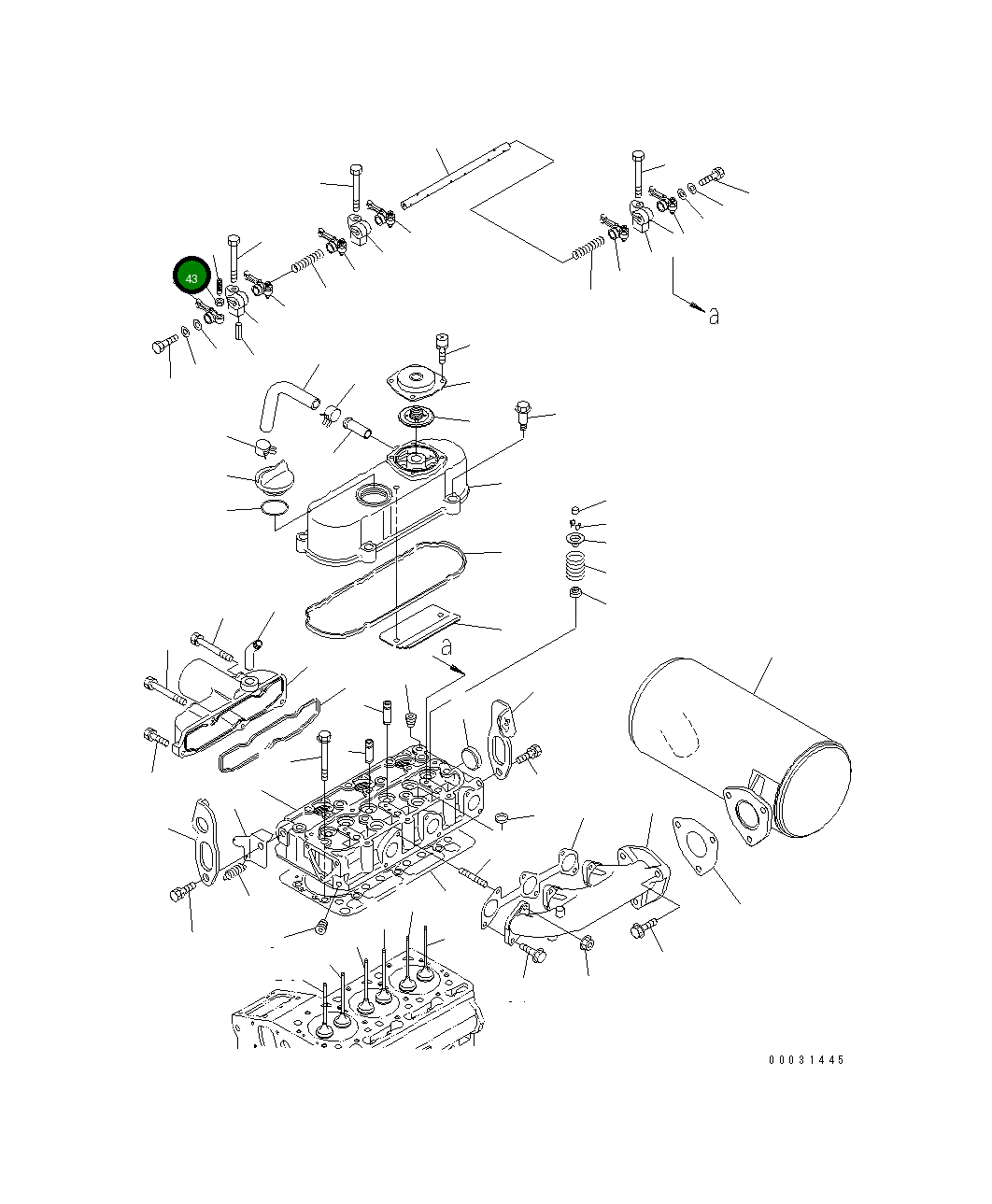 Гайка KT14601-1424-0 Komatsu