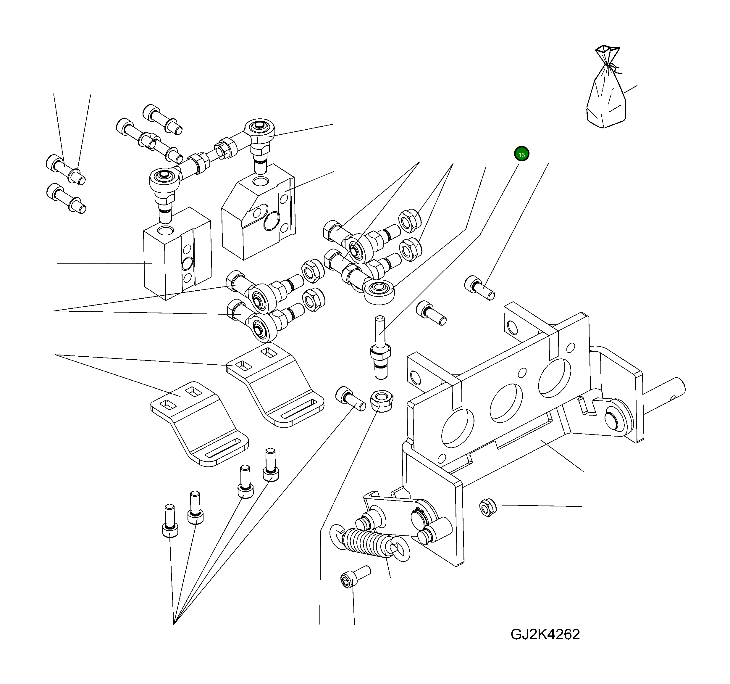 Шпилька 42T-64-H0R61 Komatsu