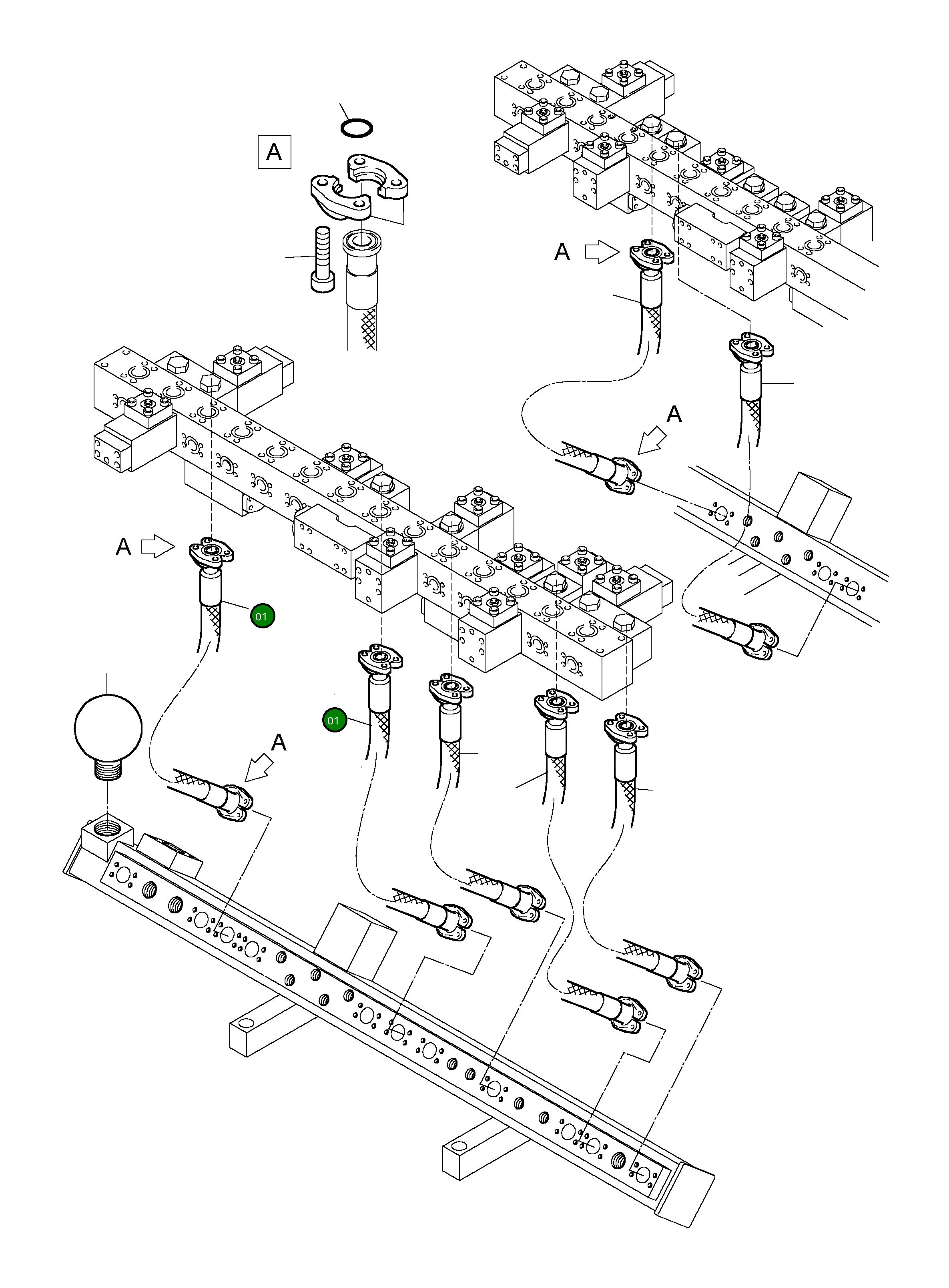 Шланг в сборе DN 50x2000 516 701 98 Komatsu
