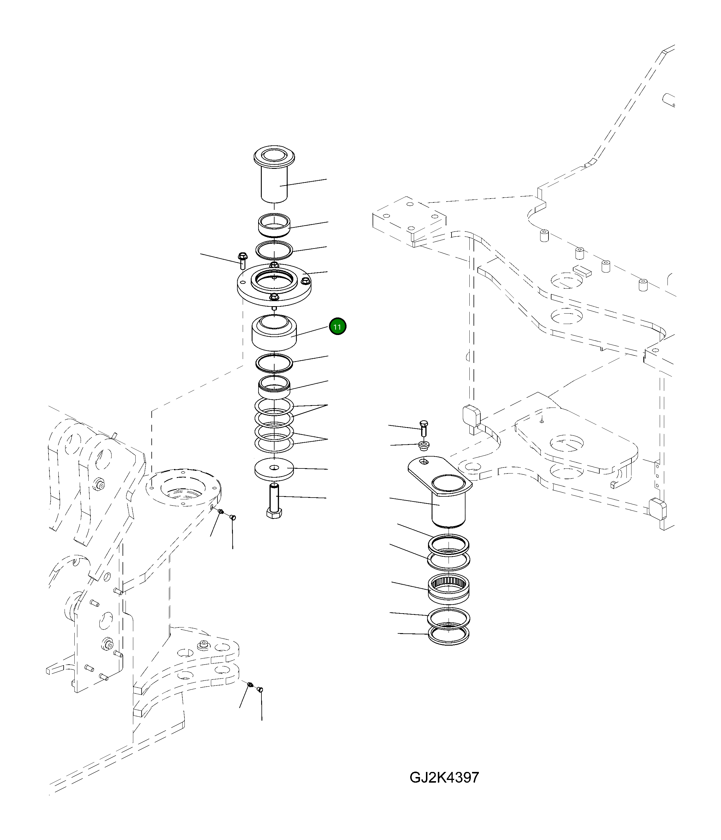 Шаровой шарнир 42W-09-H1520 Komatsu