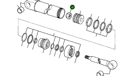 Гайка, 1 1/8NF LOCK 1120 595 C1 Komatsu
