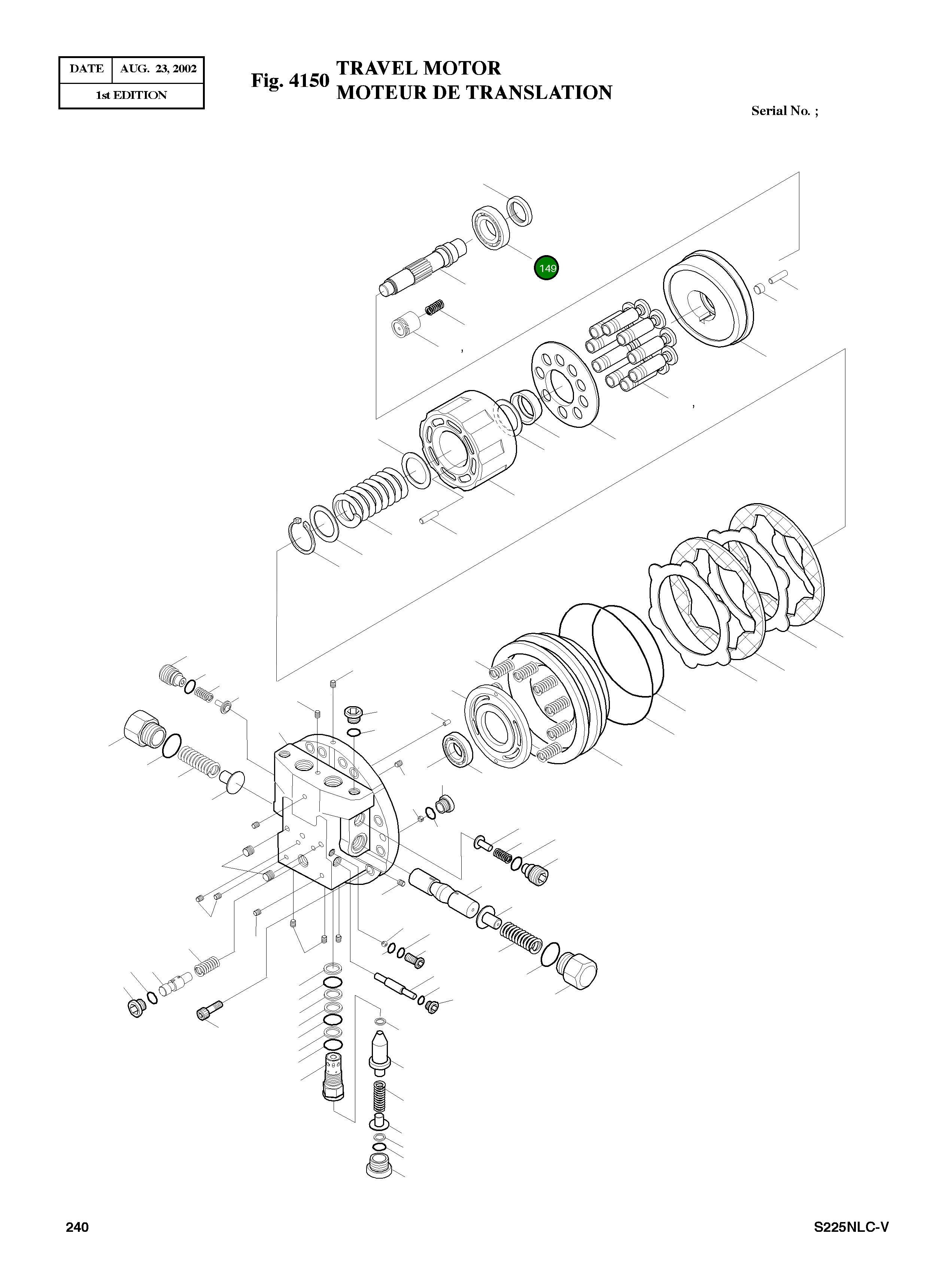 Шариковый подшипник 229127 Komatsu