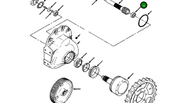 Конический роликовый подшипник (наружный) 662 056 R91 Komatsu