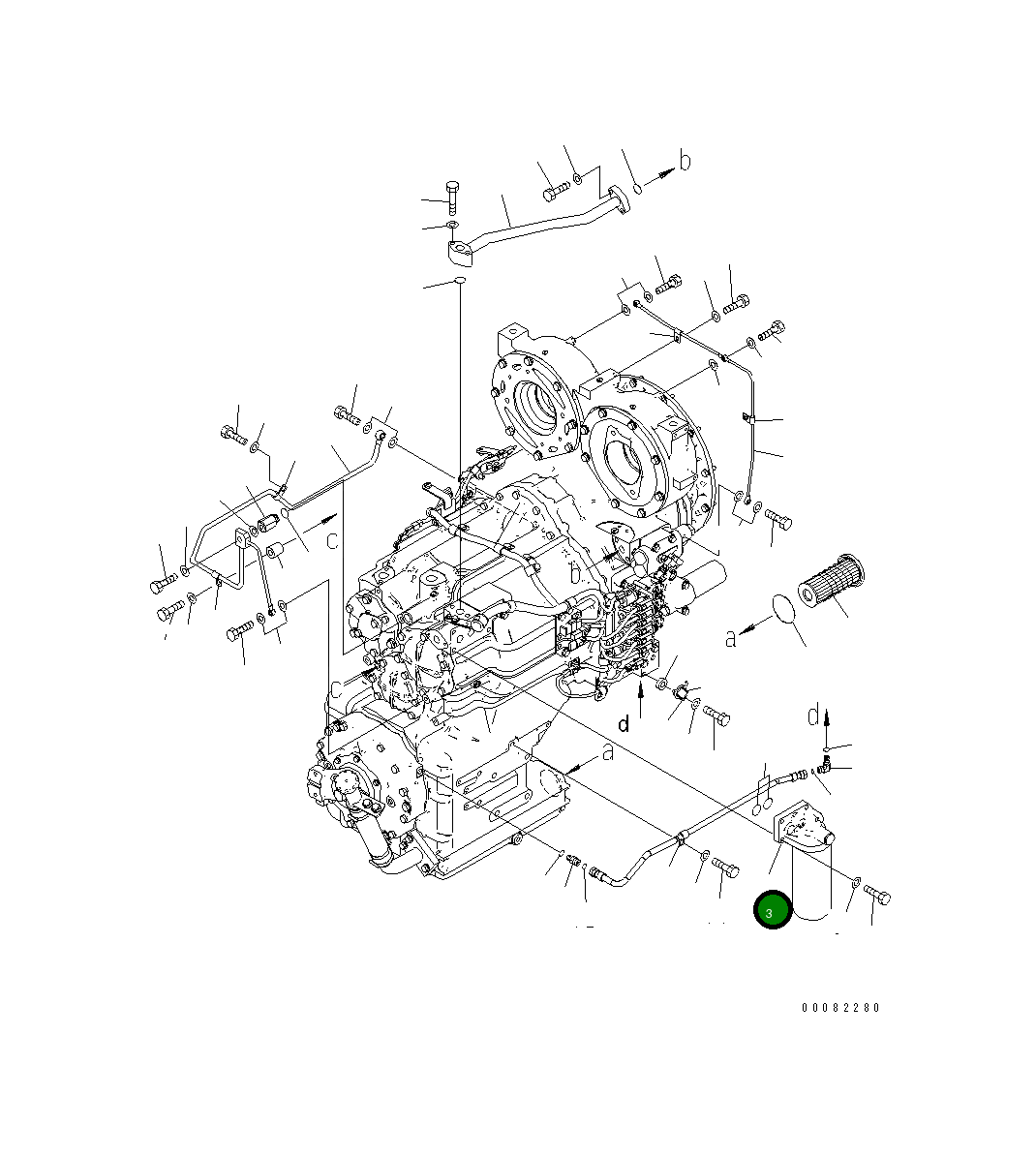Фильтр в сборе 714-07-48700 Komatsu