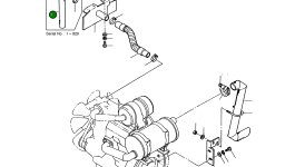 Шланг D60-D50-386L 2184-1258 Komatsu