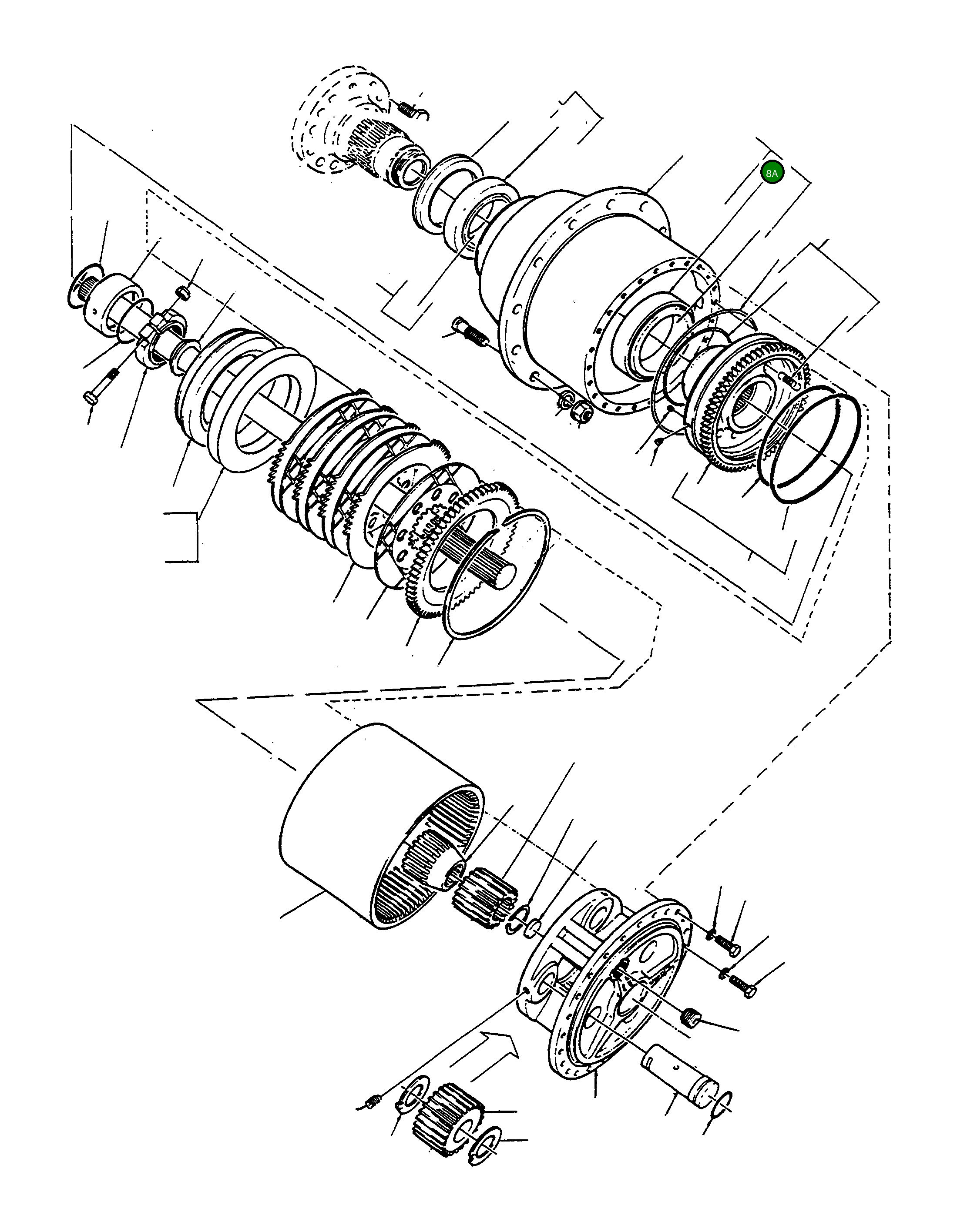 Крышка подшипника 4911902M1 Komatsu