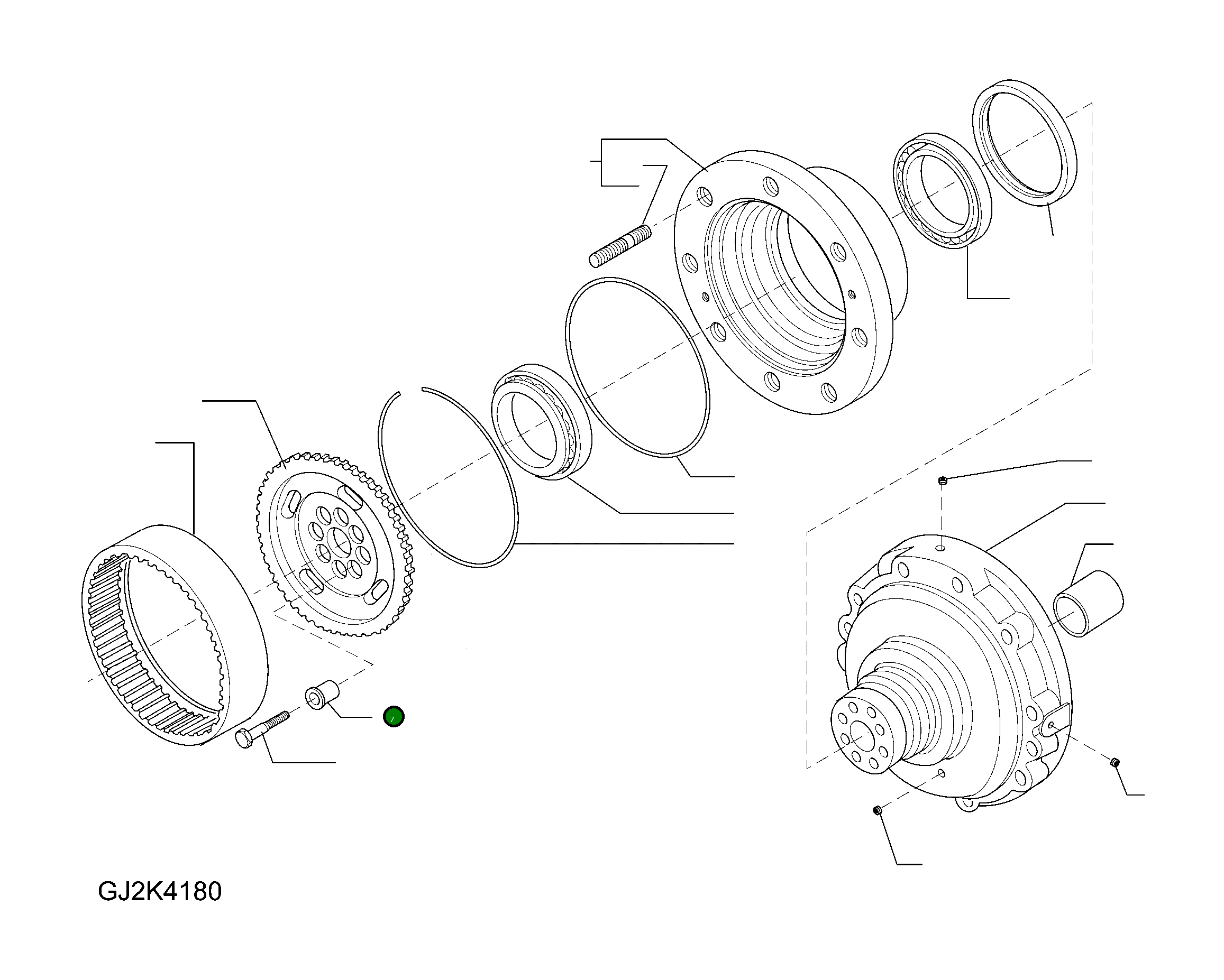 Втулка 42T-22-H0P93 Komatsu