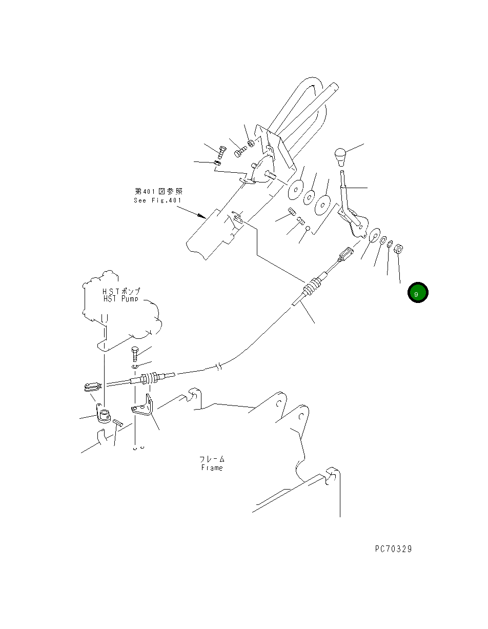 Гайка 267-15-41114 Komatsu