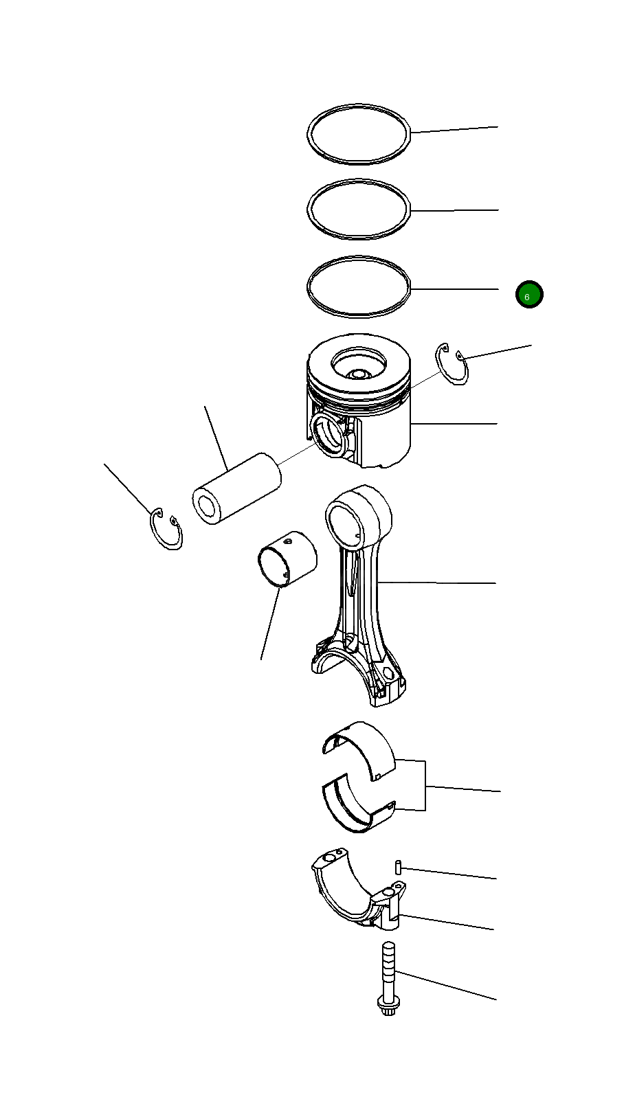 Шатун 6251-31-3100 Komatsu