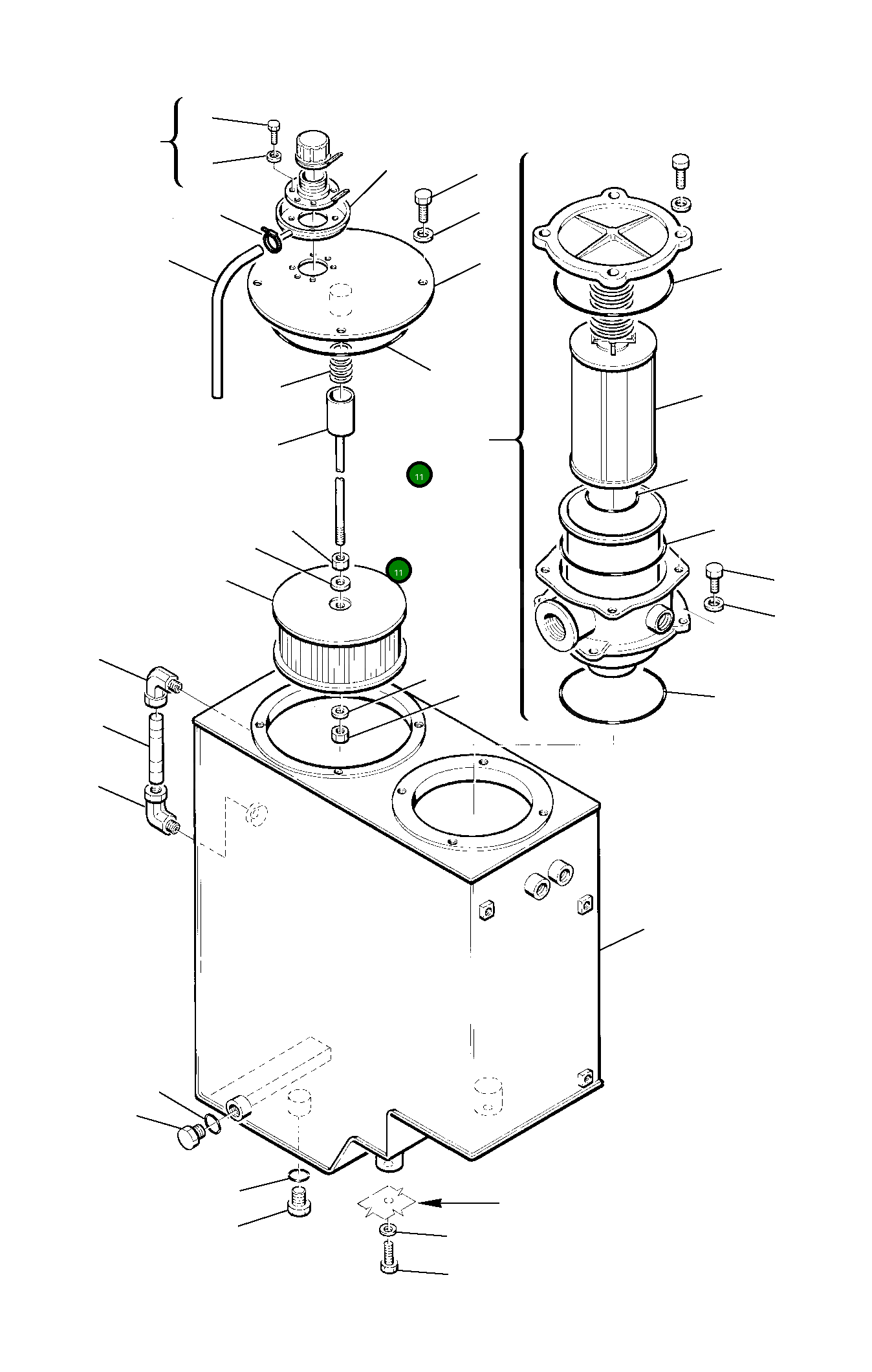 Шток фильтра 22E-60-11150 Komatsu