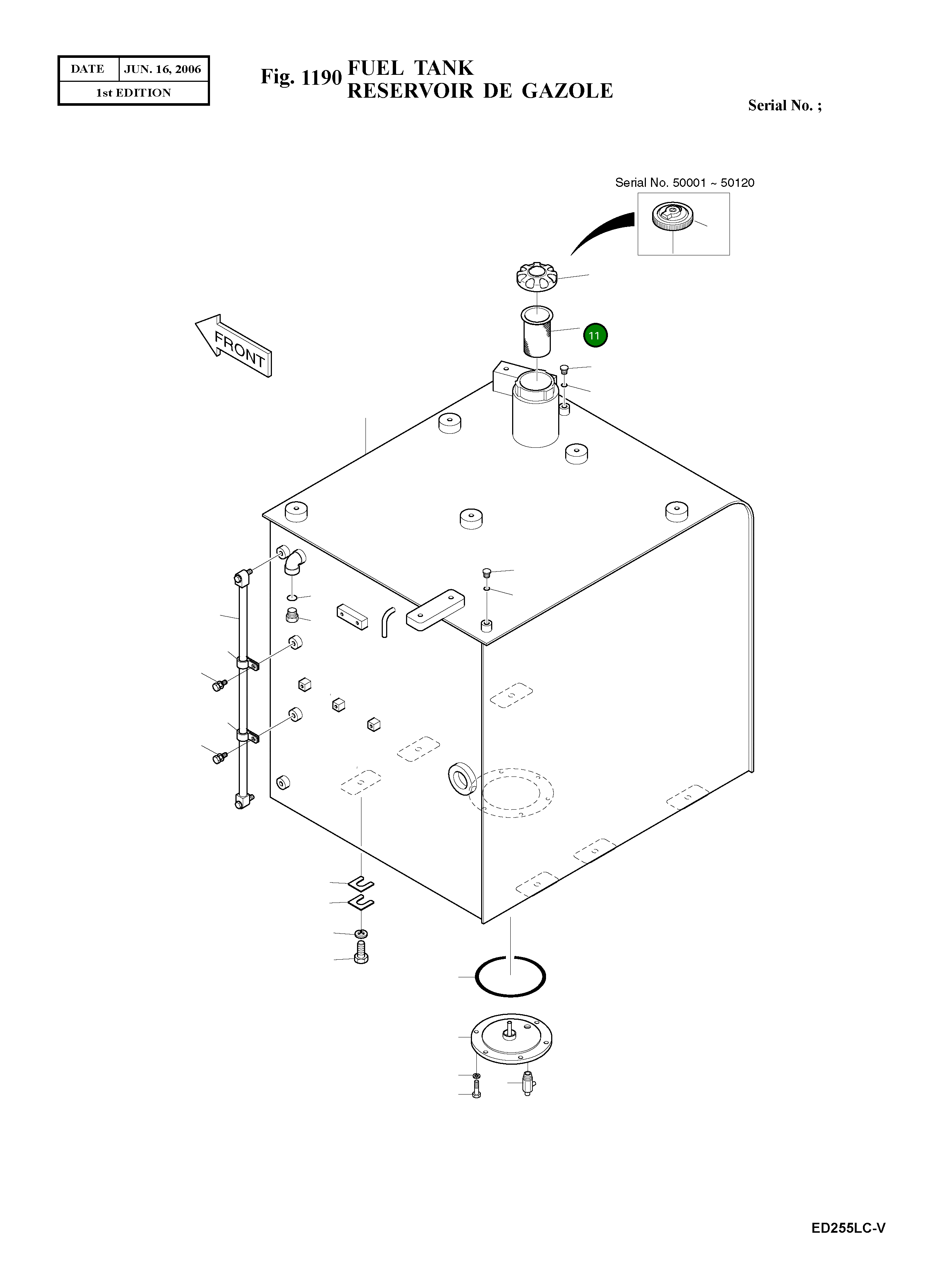 Фильтр топливный 471-00105 Komatsu