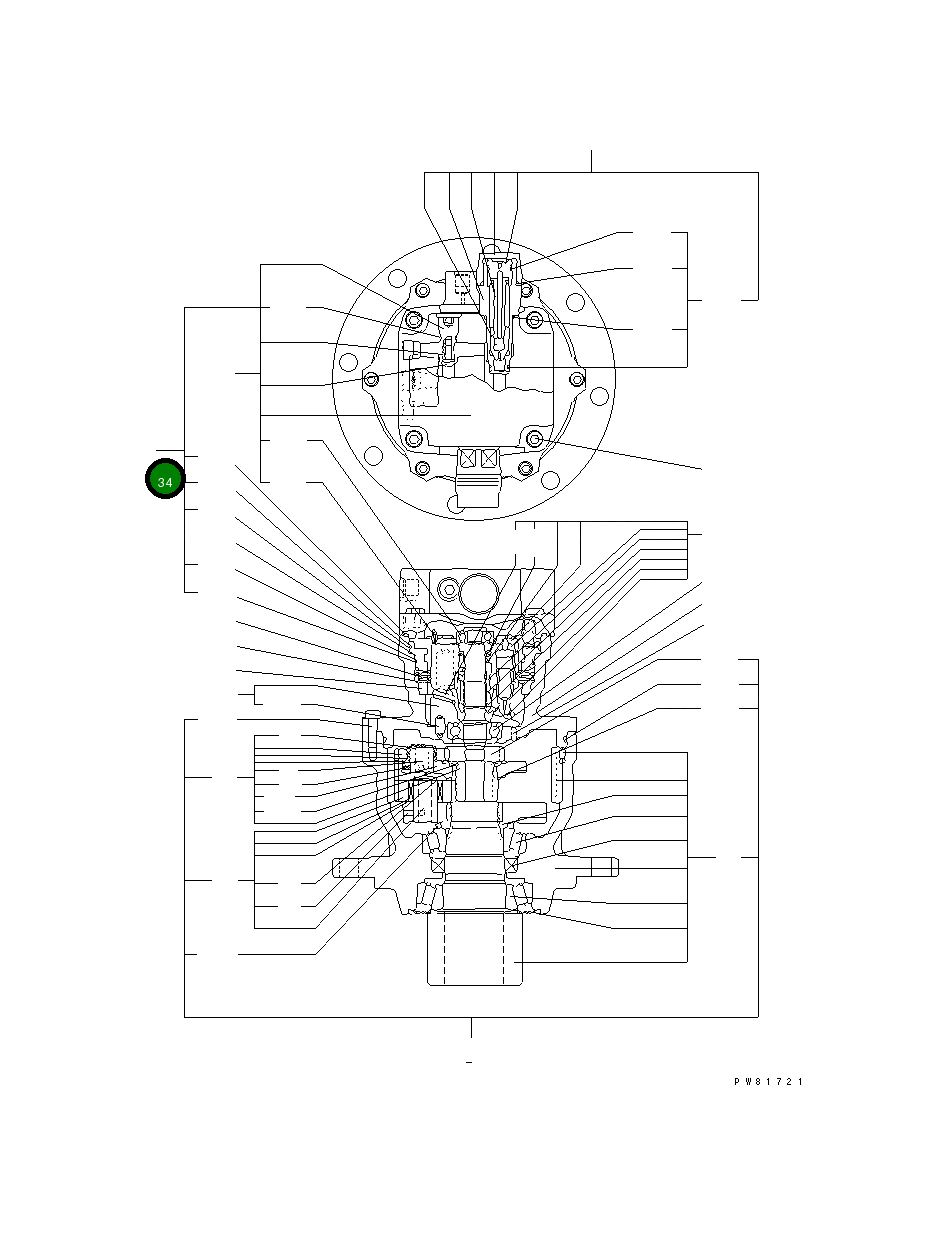 Комплект уплотнений YM172425-73460 Komatsu