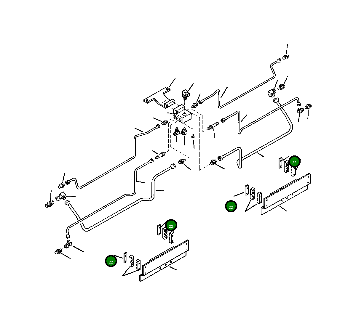 Зажимная штанга 1301 026 H1 Komatsu